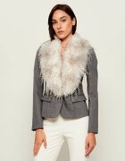 Elisabetta Franchi De lână sacou 2 în 1 | Slim Fit | shearling