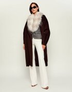 Elisabetta Franchi De lână sacou 2 în 1 | Slim Fit | shearling