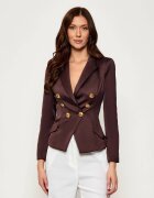 Elisabetta Franchi De satin jachetă | Slim Fit