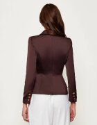 Elisabetta Franchi De satin jachetă | Slim Fit