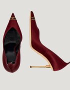 Elisabetta Franchi De satin tocuri cu adaos de piele
