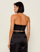 Elisabetta Franchi De satin top | Cropped Fit
