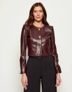 Elisabetta Franchi Geacă de piele | Cropped Fit