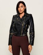 Elisabetta Franchi Geacă de piele | regular fit