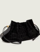 Elisabetta Franchi Geantă tip sac + borsetă | piele întoarsă