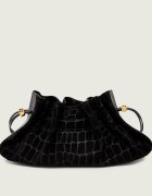 Elisabetta Franchi Geantă tip sac + borsetă | piele întoarsă