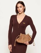 Elisabetta Franchi Geantă tip sac + borsetă | piele întoarsă