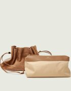 Elisabetta Franchi Geantă tip sac + borsetă | piele întoarsă