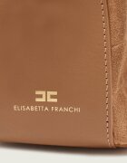 Elisabetta Franchi Geantă tip sac + borsetă | piele întoarsă