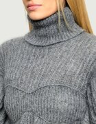 Elisabetta Franchi Maletă | Cropped Fit cu adaos de lână