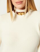 Elisabetta Franchi Maletă | Slim Fit cu adaos de lână