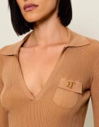 Elisabetta Franchi Rochie cu adaos de mătase