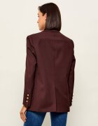 Elisabetta Franchi Sacou | Oversize fit cu adaos de lână