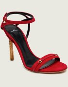 Elisabetta Franchi Sandale cu toc subțire | piele întoarsă