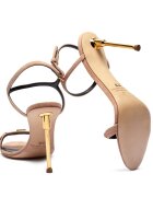 Elisabetta Franchi Sandale cu toc subțire | piele întoarsă