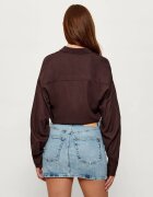 Emporio Armani Cămașă | Cropped Fit | cu adaos de in