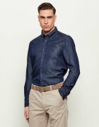Emporio Armani Cămașă | regular fit | cu adaos de in