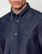 Emporio Armani Cămașă | regular fit | cu adaos de in