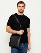 Emporio Armani De piele geantă reporter