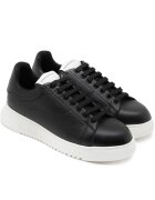 Emporio Armani Teniși cu adaos de piele