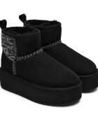 EMU Australia Bocanci Stinger Knit Flatform | piele întoarsă