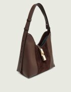 Furla De piele geantă pe umăr Goccia | piele întoarsă