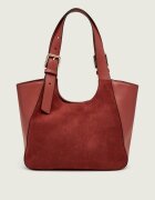 Furla Geantă pe umăr Dora S | piele întoarsă cu adaos de piele
