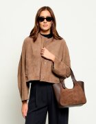 Furla Geantă pe umăr Dora S | piele întoarsă cu adaos de piele