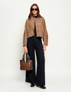 Furla Geantă pe umăr Dora S | piele întoarsă cu adaos de piele