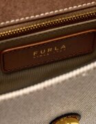 Furla Geantă poștaș MOONLIGHT cu adaos de piele