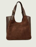 Furla Geantă shopper Dora L | zamsz cu adaos de piele