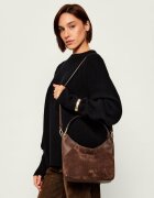 Furla Hobo Lara | piele întoarsă cu adaos de piele