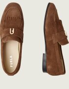 Furla Pantofi loafer Heritage | piele întoarsă