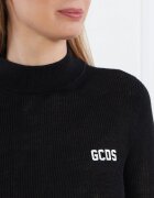 GCDS Pulover BASIC TURTLENECK | Skinny fit cu adaos de lână