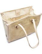 Gianni Chiarini Geantă shopper Marcella cu adaos de piele