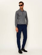 Gran Sasso De lână pulover Tennis | Slim Fit cu adaos de mătase