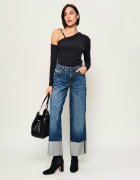 GUESS Botine cu toc Fiery | piele întoarsă