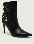 GUESS Botine cu toc subțire RICALY cu adaos de piele