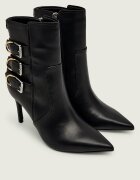 GUESS Botine cu toc subțire RICALY cu adaos de piele
