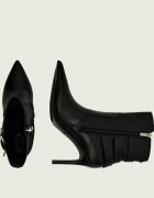 GUESS Botine cu toc subțire RICALY cu adaos de piele