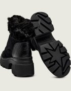 GUESS Botine cu toc YARELI | shearling | piele întoarsă