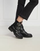 GUESS Botine Obia cu adaos de piele