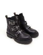 GUESS Botine Obia cu adaos de piele