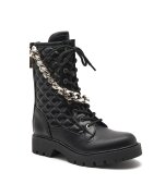 GUESS Botine Riplei cu adaos de piele
