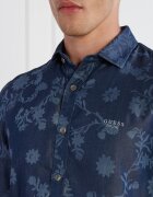 GUESS Cămașă LS SUNSET FLO | Slim Fit