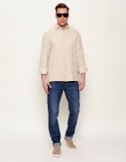 GUESS Cămașă | Relaxed fit | cu adaos de in