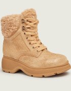 GUESS Căptușite botine Vikki| shearling | piele întoarsă