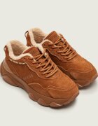 GUESS Căptușite sneakers Micola3 | shearling | piele întoarsă