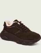 GUESS Căptușite sneakers Micola3 | shearling | piele întoarsă