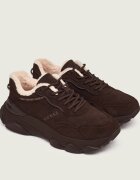 GUESS Căptușite sneakers Micola3 | shearling | piele întoarsă